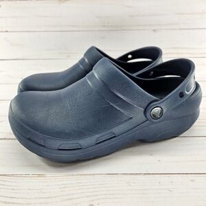 Crocs Women Navy Blue Size 8 Shoes Specialist II‎ Clogs Nurse Shoes Chef Shoes